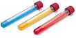 PLASTIC TEST TUBES W/ CAPS 12/PK