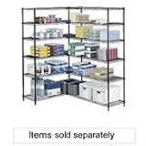 Industrial Wire Shelf Starter Kit - Black (18x36)