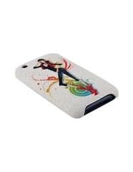 Painted iPhone 3G / 3GS Clip On Case - Genuine Stingray Skin Leather