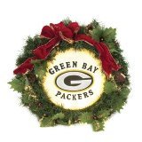 Green Bay Packers 22" Holiday Christmas Wreath - NFL Football