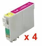 4 X T0713 Magenta Compatible Printer Ink Cartridge for Epson Stylus SX215