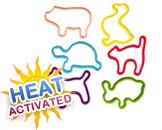 Heat/Mood Activated Color Changing Bandz - Pets (Compare to Silly Bandz, Zany Bands, Goofy Bands, Buddy Bands, Disney Bands, and Stretchy Shapes) Check out all our different shapes