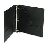 Wilson Jones (W362-44B) 3-Hole View Binder, 2 inch Rings, 11 inches x 8 1/2 inches, Black