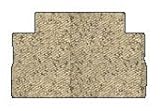 Buick Enclave Berber Floor Mats Cargo Area - Twist Lock Floor Attachment - Fits Cargo Area Behind 3rd Seat - Beige (2008 08 ) AMSGCGJ903ZVADG
