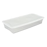 Buy Sterilite 19608006 41-Quart Underbed Box, White Lid with See-Through Base, 6-Pack by Sterilite