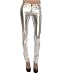Tripp NYC The Zip-Bottom Glamour Jean in Silver,Denim for Women