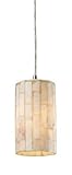 Elk 10147/1 Piedra 1-Light Genuine Stone Pendant In Satin Nickel [並行輸入品]