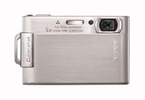 Sony DSCT200S Digital Camera - Silver (8.1MP, 5x Optical Zoom) 3.5" LCD