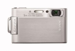 Sony DSCT200S Digital Camera - Silver (8.1MP, 5x Optical Zoom) 3.5 LCD
