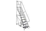 10 Step Easy Turn Rolling Ladder - Standard Angle