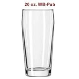 20 oz. 6 PAK: International Style Pub Glasses from Libbey: Made Ultra-High-Strength by... by HercuGlass