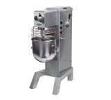 Univex SRM30+ 30 Quart Floor Standing Dough Mixer, Stainless Steel Bowl, Batter Beater, Whip & Dough Hook