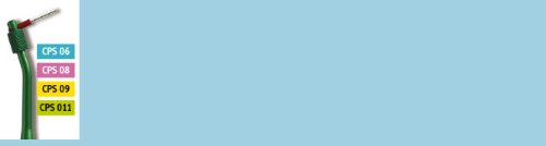 Curaprox CPS 410 Prime Set - Interdentalbürsten Set - Alu Halter + 4x CPS Prime