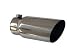 Angled Single Walled Exhaust Tip