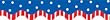 RED WHITE AND BLUE WAVY BORDER