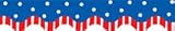 RED WHITE AND BLUE WAVY BORDER