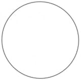 Signpast Reproduction Vintage Sign, WHITE BLANK 25.5 Round Steel Sign (00162)