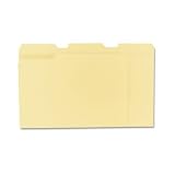 Universal 12113 - File Folders, 1/3 Cut Assorted, One-Ply Top Tab, Letter, Manila, 100/Box