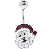 Holiday SANTA CLAUS Belly Button Ring