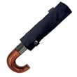 ShedRain Curved Wood Handle Umbrella, Navy