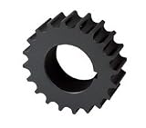Vacuum Pump Pulley Driver Pulley 20 8 mm Tooth Technology Fit Any 1.00 in. Mandrel w/ 1/8 Keyway Slot Black Anodized