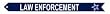 Law Enforcement Blue Star Service Streamer