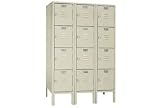 Lyon Locker Four Tier 12x12x12 12 Door Ready To Assemble Putty