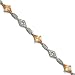 Sterling Silver Champagne CZ Bracelet title=