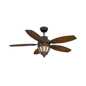 Tracy Porter Collection 52-8050-5WA-52 Tapestry Leaves 3 Light 5 Blade Ceiling Fan in Bark... by Tracy Porter Collection