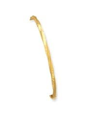 14k Gold 3mm Satin Finish D/C Twist Slip-on Bangle