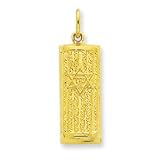 24k Gold-plated Sterling Silver Mezuzah Pendant