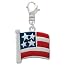 Large USA Patriotic Flag Clip-On Charm