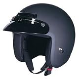 Z1R JIMMY OPEN FACE HELMET FLAT BLACK MD ZR30014