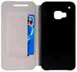 Faux Leather Protective Flip Case with Mount Stand for HTC One M9 (Black)