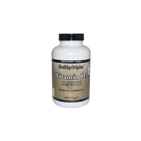 Healthy Origins, Vitamin D3, 10,000 IU, 360 Softgels