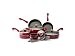 Kitchen & Housewares : Paula Deen Poreclain 12-Piece Cookware Set, Red
