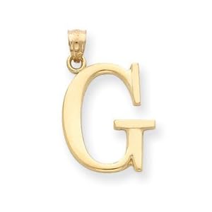 14k Initial G Charm by
