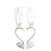 Interlocking Heart Stem Flutes