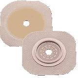 New Image Flextend Flat Skin Barrier with Tape Border, 4", Box of 5