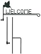 Hummingbird Garden Flag Stand