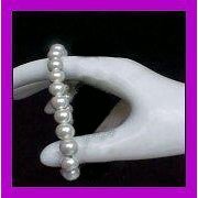 MAGNETIC Therapy White Pearl Bracelet Reduces HAND PAIN