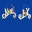 Club Pack of 24 Decorative "Noel" and "Joy" Jingle Bell Christmas Ornaments