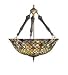 24 Inch W Tiffany Fishscale Inverted Pendant Ceiling Fixture