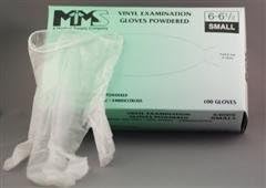 Powdered Vinyl Exam Gloves - Small Size