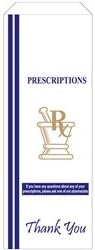 Pharmacy Bags, White, 3.5" X 1.5" X 10" for Prescription Medication, case/2000