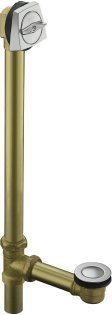 KOHLER K-7163-BN Clearflo 1-1/2-Inch Adjustable Pop-Up Drain For Greek Bath or Whirlpool, Vibrant Brushed Nickel