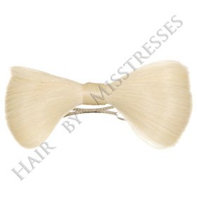 Lady Gaga Hair Bow in Bleach Blonde | Barrette Clip on Lady Gaga Hair Bow