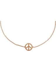 Petite Peace Sign Bracelet 14K Rose 650232