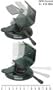 Garmin Swiveling Vehicle Mount for GPS III+ and V (010-10329-00)