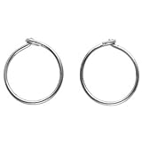 Genuine IceCarats Designer Jewelry Gift Titanium Titanium Hoop Earring. 12.00Mm Pair Titanium Hoop Earrings In Titanium